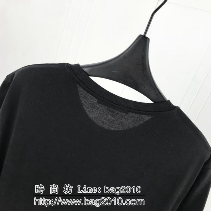 BURBERRY巴寶莉 19早春新款 典藏刺繡騎士戰馬徽章 純棉黑色 男款短袖 ydi1796